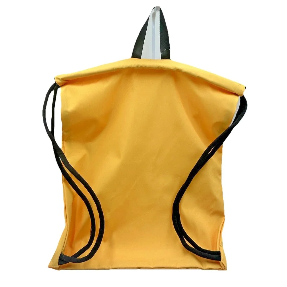 Disneyland Resort Retro Rainbow Logo‎ Yellow Drawstring Backpack Bag New